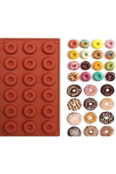 Yuvarlak Halka Çember Donut Kek Kalıbı Karışık ecmelNM470  .. 1137848 ürün görseli 1