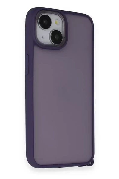 Newface Apple iPhone 14 Kılıf Elegant Kapak - Derin Mor ürün görseli 1