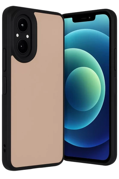 Newface Realme 12 Lite Kılıf Aras Deri Kapak - Pudra ürün görseli 1