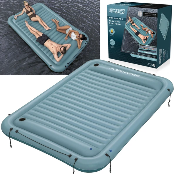 Bestway Hydro-Force Sun Soaker 43542 Şişme Yüzer Platform 4 Kişilik 269x183 cm 360 Kg Taşıma Kapasiteli Deniz ve Havuz Adası ürün görseli 1