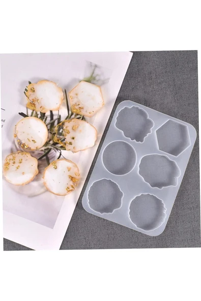 Silikon Epoksi  Reçine Çoklu Kolye ve Küpe Kalıbı ürün görseli 1
