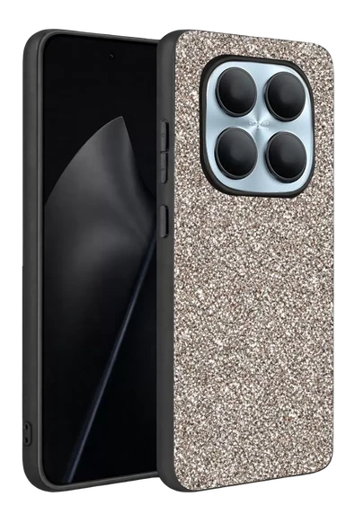 Onegif Xiaomi Redmi Note 15 Pro 5G Bright Simli Kapak - Gümüş ürün görseli 1