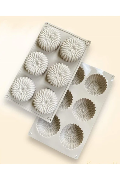 Mum Kalıbı, Sabun Kalıbı, Kek & Pasta Kalıbı Silikon Kalıp 7cm ürün görseli 1