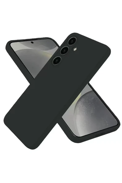 Newface Samsung Galaxy S25 Plus Kılıf Nano içi Kadife Silikon - Siyah ürün görseli 1
