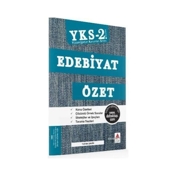 Delta Kültür YKS 2. Oturum Edebiyat Özet ürün görseli 1