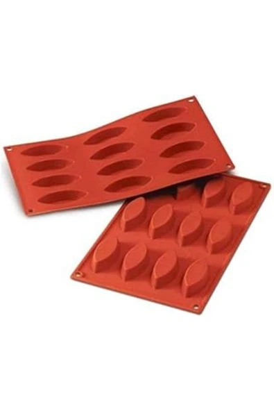 Silikon Mekik Muffin Cupcake Mini Kek Kalıbı 12'Li Nocolor-20B2B893 Ecmelnm557 ürün görseli 1