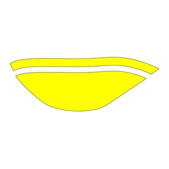 Cg Flo Sarı Ön Çamurluk Sticker ürün görseli 1