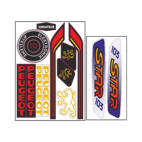 Mobylette 005 Sticker ürün görseli 1