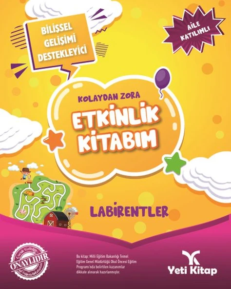 Kolaydan Zora Etkinlik Kitabım - Labirentler ürün görseli 1