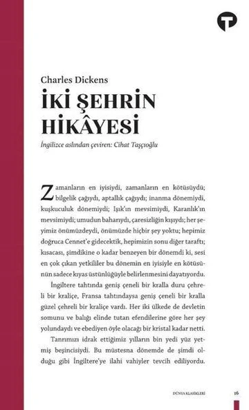 İki Şehrin Hikayesi ürün görseli 1