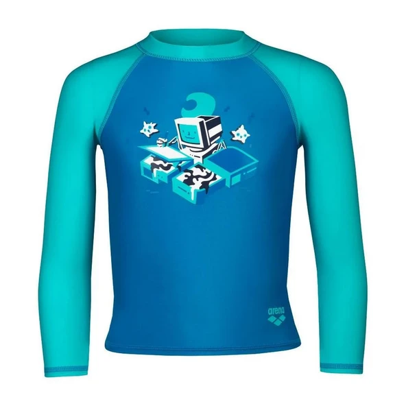 Arena 003589860 Friends Kids Uv L/S Tee Unisex Çocuk Yüzücü T-Shirt ürün görseli 1