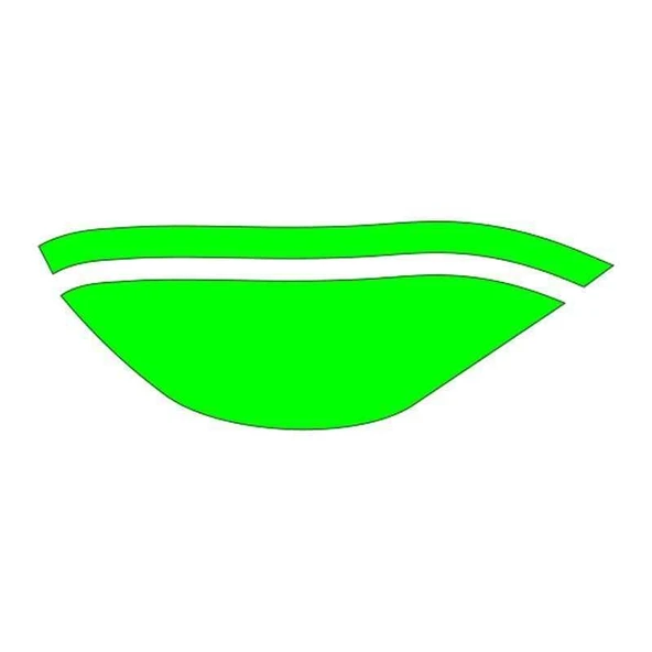 Cg Flo Yeşil Ön Çamurluk Sticker ürün görseli 1