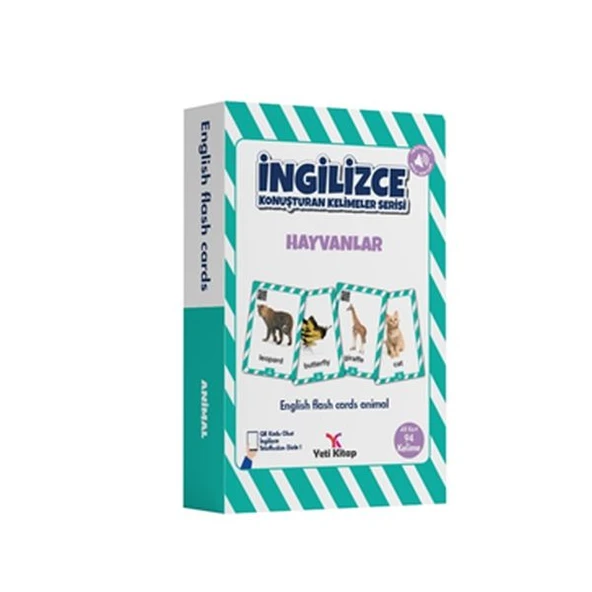 İngilizce Kelime Kartları - Hayvanlar ürün görseli 1