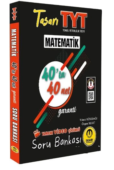 Tasarı TYT Matematik 40 ta 40 Net Soru Bankası ürün görseli 1