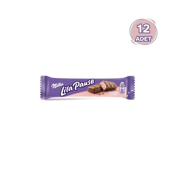 Milka Lila Pause Çilekli 34 g - 12 Adet ürün görseli 1