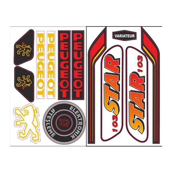 Mobylette 004 Sticker ürün görseli 1