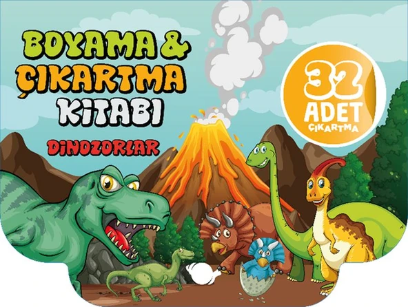 Dinozorlar Boyama ve Çıkartma Kitabı ürün görseli 1