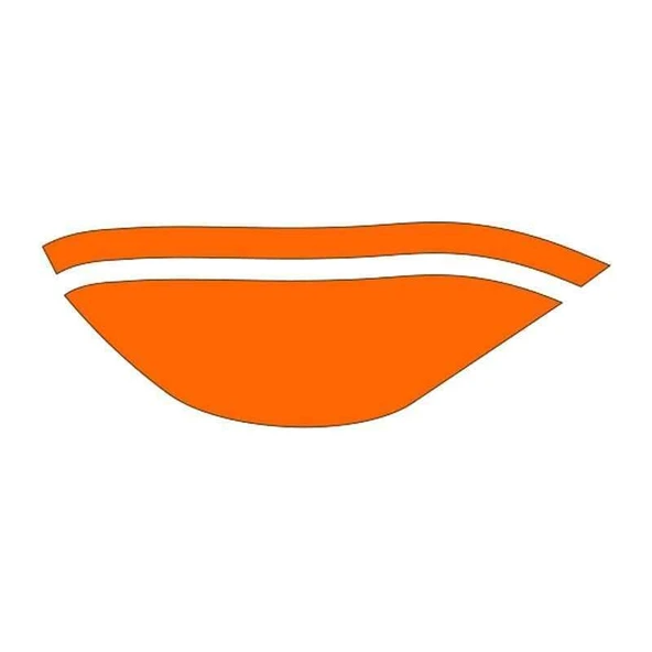 Cg Flo Turuncu Ön Çamurluk Sticker ürün görseli 1