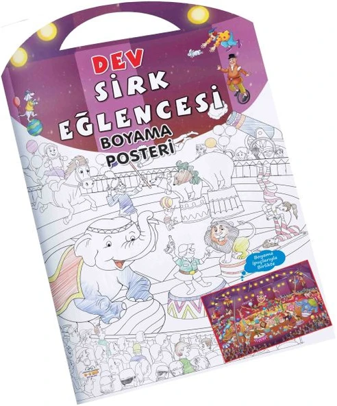 Sirk Eğlencesi Dev Boyama Posteri ürün görseli 1