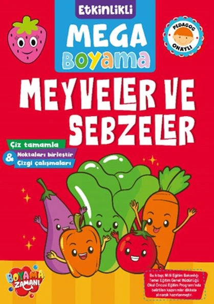 Etkinlikli Mega Boyama - Meyveler ve Sebzeler ürün görseli 1