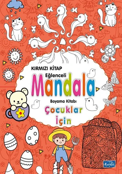 Çocuklar İçin Mandala Kırmızı ürün görseli 1