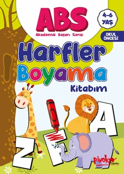ABS 4-6 Yaş Harfler Boyama Kitabım ürün görseli 1