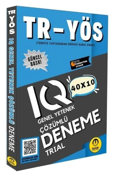 Tasarı TR YÖS IQ 40X10 Çözümlü Deneme ürün görseli 1