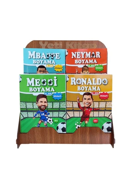 Futbolcular Boyama Kitapları Standı (Kasa Önü  125 Kitap) ürün görseli 1