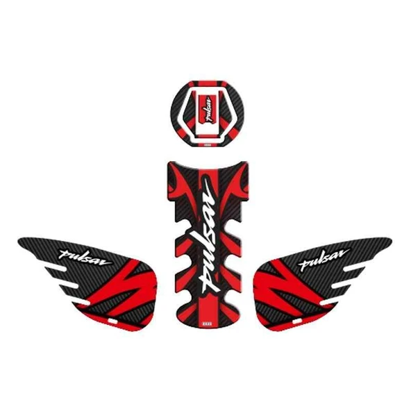 Bajaj Pulsar 2014 - 2024 Uyumlu Tank Pad Set 002 ürün görseli 1