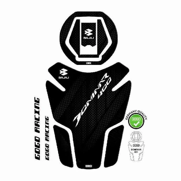 Bajaj Dominar 400 2017 - 2024 Uyumlu Tank Pad ürün görseli 1