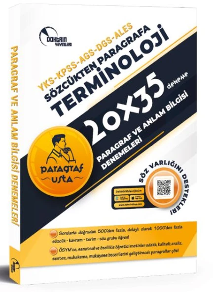 Doktrin Yayınları YKS-KPSS-AGS-DGS-ALES Paragraf 20*35 Deneme ürün görseli 1