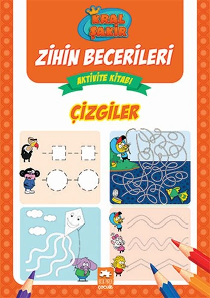Çizgiler - Kral Şakir Zihin Becerileri Aktivite Kitabı ürün görseli 1