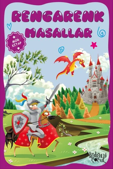 Çocuklar için Hayal ve Odak Geliştirici Rengarenk Masallar Mor Kitap ürün görseli 1