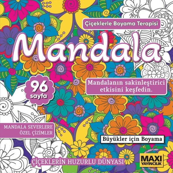 Çiçeklerle Mandala ürün görseli 1