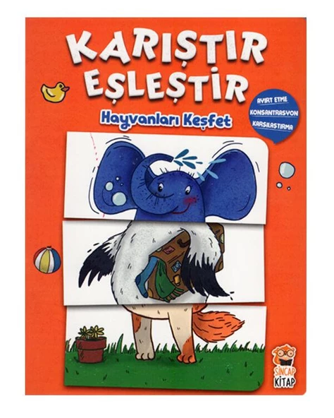 Karıştır Eşleştir Hayvanları Keşfet Sincap Kitap ürün görseli 1
