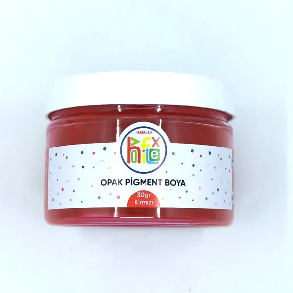 PİGMENT OPAK TOZ BOYA KIRMIZI RENK 30 GR ürün görseli 1