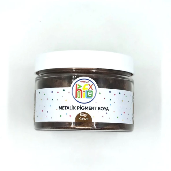METALİK SEDEFLİ PİGMENT TOZ BOYA KAHVE RENGİ 50 GR ürün görseli 1