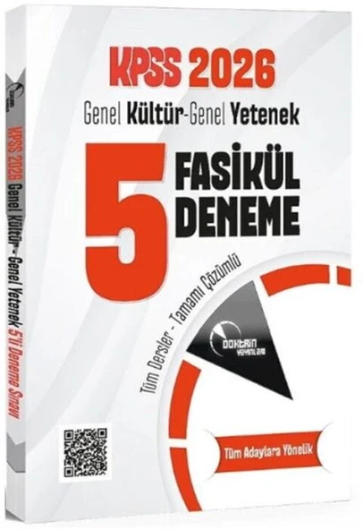 Doktrin Yayınları 2026 KPSS Genel Yetenek Genel Kültür 5 Deneme ürün görseli 1