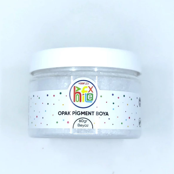 PİGMENT OPAK TOZ BOYA BEYAZ RENK 60 GR ürün görseli 1