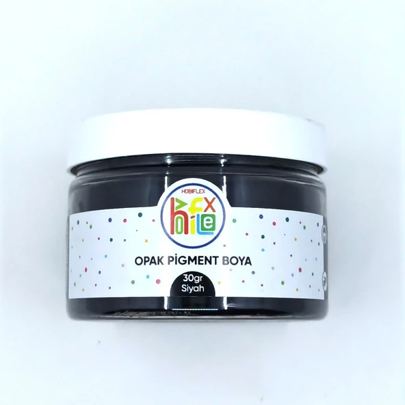 PİGMENT OPAK TOZ BOYA SİYAH RENK 30 GR ürün görseli 1