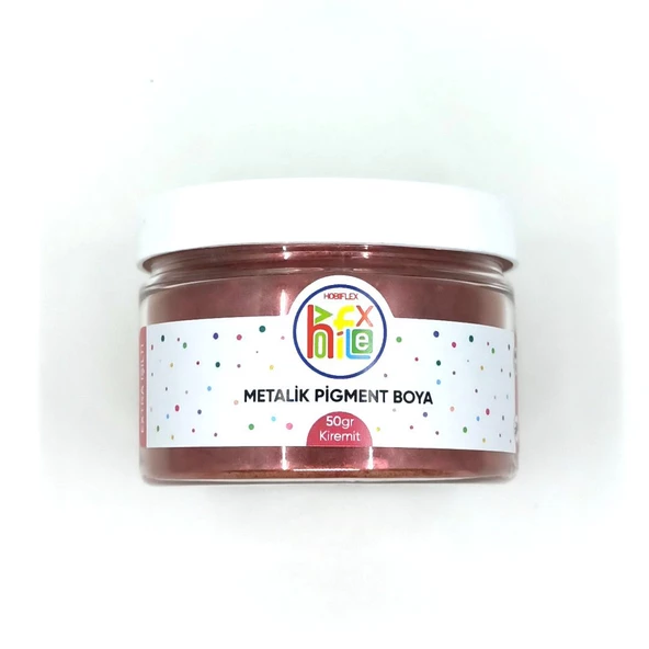 METALİK SEDEFLİ PİGMENT TOZ BOYA KİREMİT RENK 50 GR ürün görseli 1