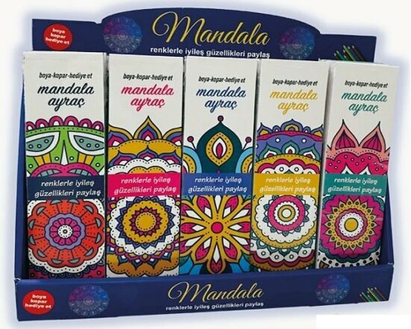 Mandala Ayraç - 30 Adetli Stand ürün görseli 1