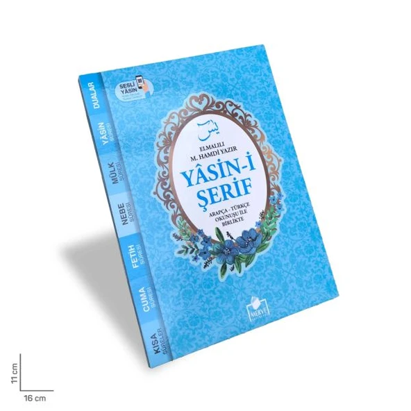 Yasin-i Şerif Arapça - Türkçe Okunuşu İle Birlikte - Mavi Kapak ürün görseli 1