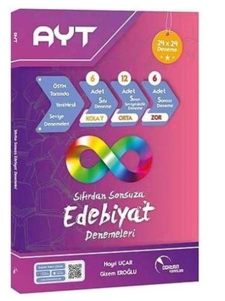 Doktrin Yayınları AYT Edebiyat Sıfırdan Sonsuza 24x24 Deneme ürün görseli 1