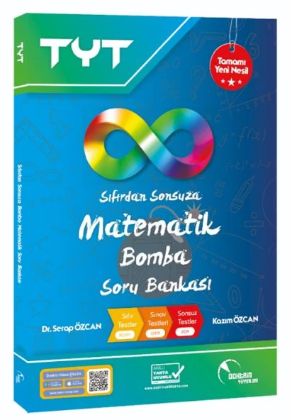 Doktrin Yayınları TYT Sıfırdan Sonsuza Yeni Nesil Bomba Matematik Video Çözümlü Soru Bankası ürün görseli 1
