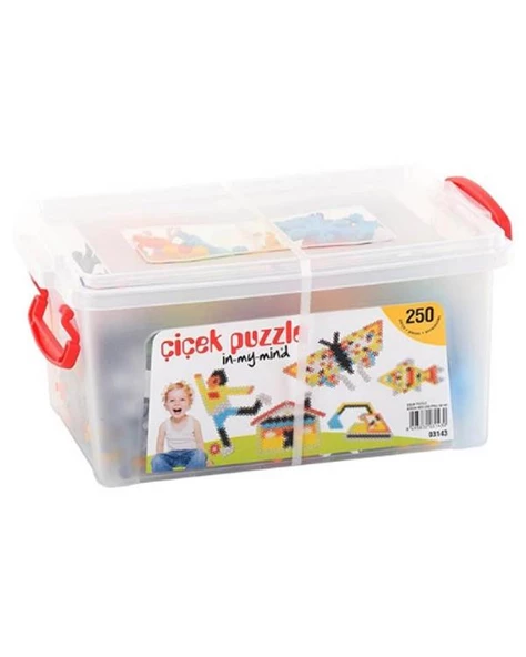 Dede Çiçek Puzzle Blok Lego 250 Parça - Resim 2