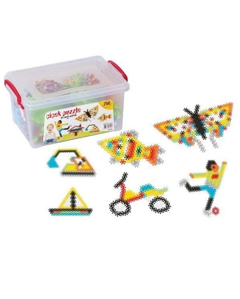 Dede Çiçek Puzzle Blok Lego 250 Parça ürün görseli 1