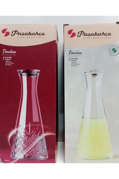 Paşabahçe timeless karaf - kapaklı su şişesi sürahi 940cc ürün görseli 1