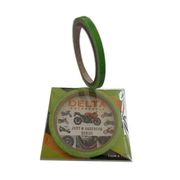 Yeşil 7Cm X 7 M Opak 1 Set Jant Şeridi ürün görseli 1