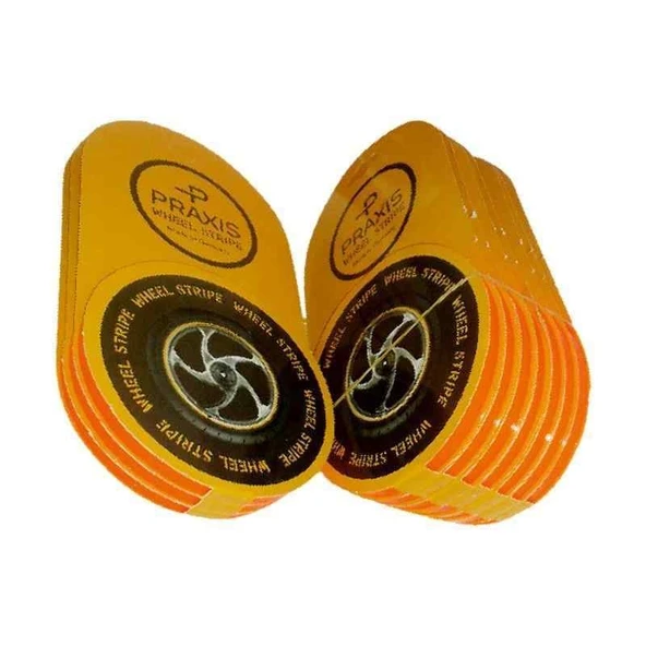 Florasan Turuncu 7Cm X 7 M Lüks 1 Set Jant Şeridi ürün görseli 1
